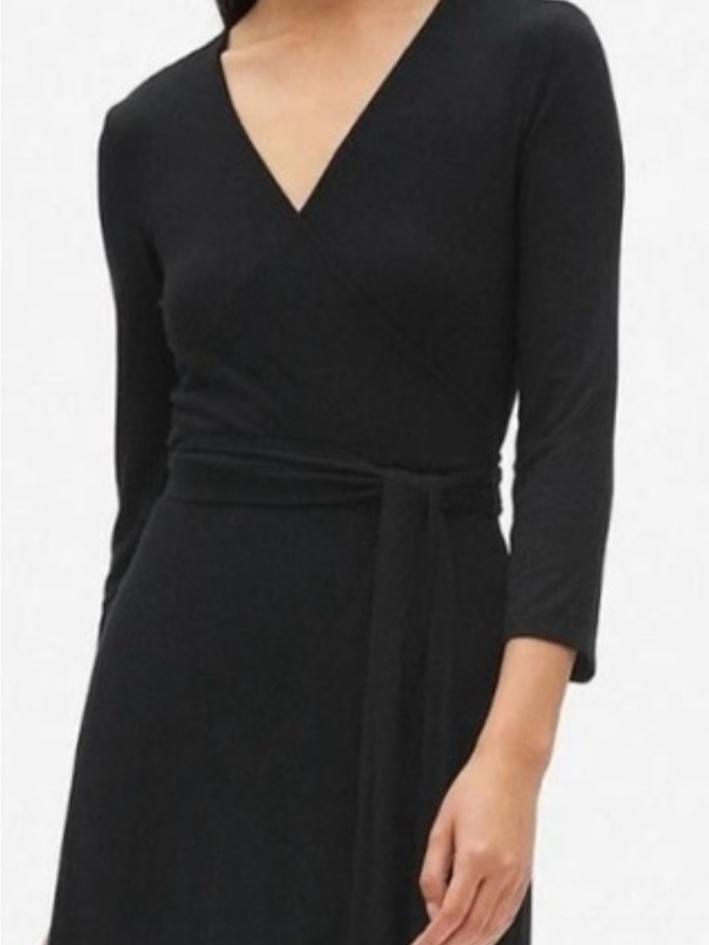 GAP Gray Wrap Dress